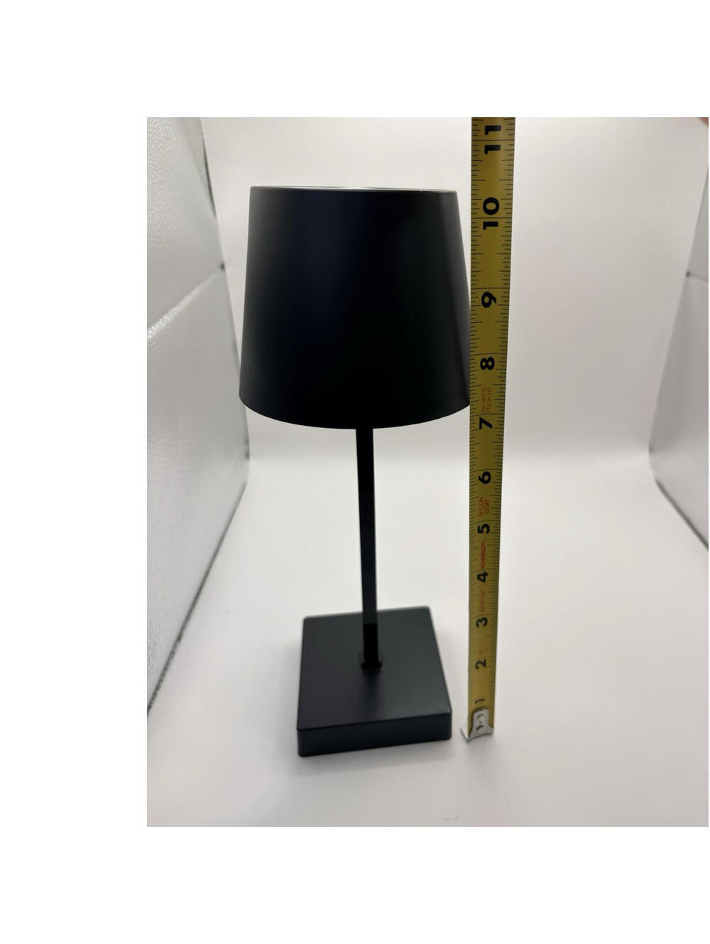 LED Battery Powered Table Lamp, Black -Battery Operated LED Light PORTABLE LAMP